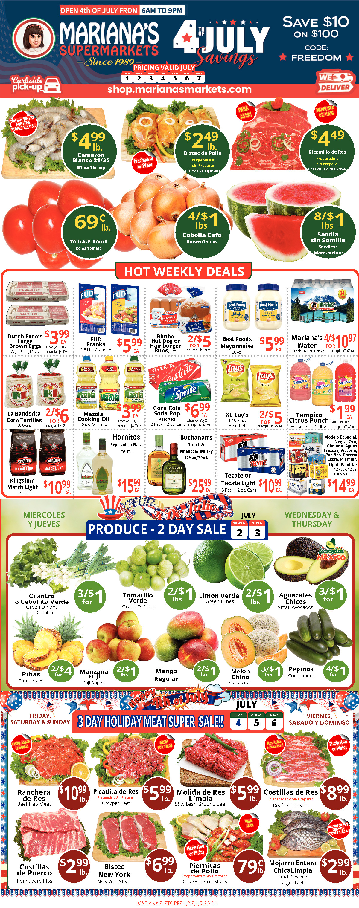 weekly ad page 1